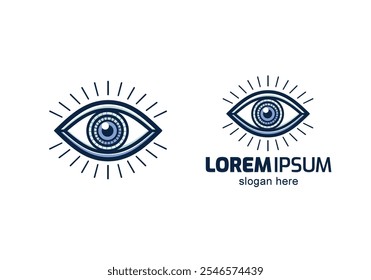 eye icon eye symbol eye logo flat vector 