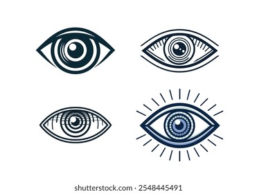 eye icon eye symbol eye logo flat colorful vector 