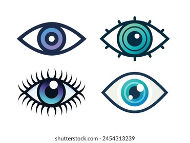 Vector del logotipo del ojo del ojo 