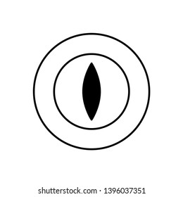 Сat eye icon symbol. Mobile concept and web design