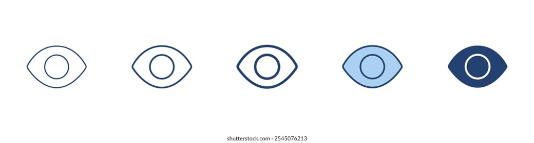 Eye icon Symbol set collection