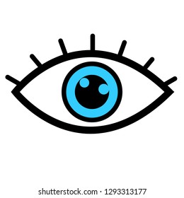 Eye icon symbol vector illustration