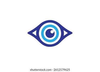 Eye icon symbol vector illustration on white background