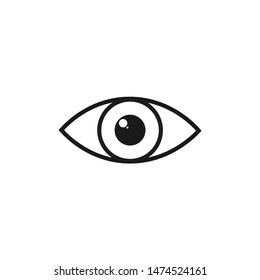 Eye icon. Symbol of visibility. Observation symbol.isolated on white background. Vector EPS 10