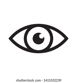 Eye icon. Symbol of vision. Human look.