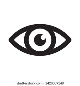 Eye icon. Symbol of vision. Human look.