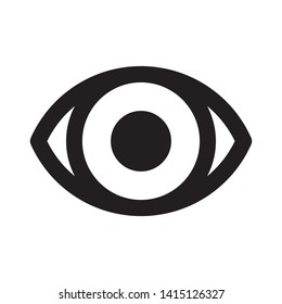 Eye icon. Symbol of vision. Linear vector pictogram.