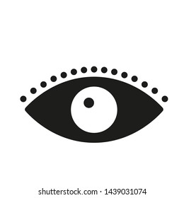 
Eye icon. Symbol of vision. Linear vector pictogram.