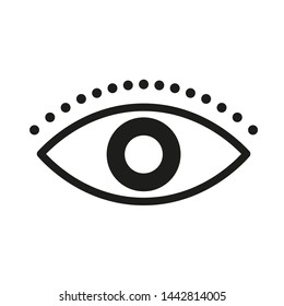 
Eye icon. Symbol of vision. Linear vector pictogram.