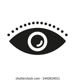 
Eye icon. Symbol of vision. Linear vector pictogram.