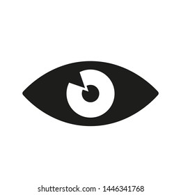 Eye icon. Symbol of vision. Linear vector pictogram.