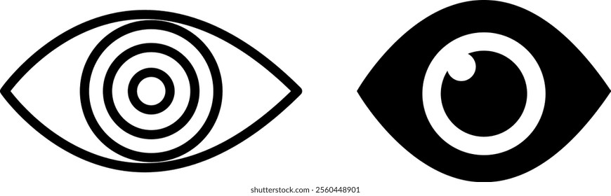 "Eye Icon - Symbol of Vision, Perception, and Awareness"
