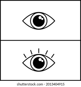 eye icon, an icon that means to be seen or watched. icons for website design or app design
