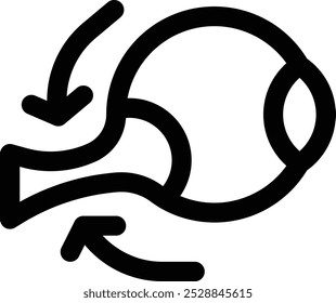 eye icon. Thin Linear Style Design Isolated On White Background