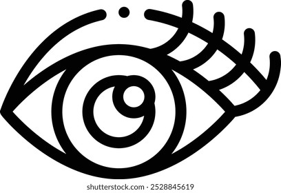 eye icon. Thin Linear Style Design Isolated On White Background