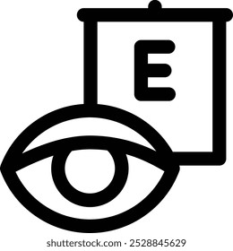 eye icon. Thin Linear Style Design Isolated On White Background