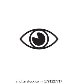 Icono De Ojo En El Vector De Diseño De Moda Eps 10