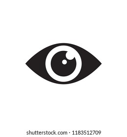 eye icon in trendy flat design 