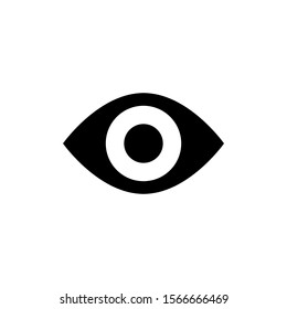 eye icon trendy flat design