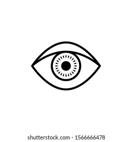 eye icon trendy flat design