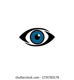 Icono De Ojo En Diseño Plano De Moda