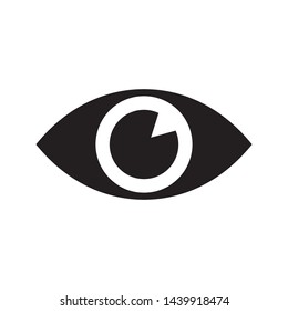 Eye icon in trendy flat style design. Vector graphic illustration. Suitable for website design, logo, app, and ui. EPS 10.