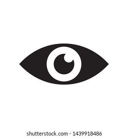 Eye icon in trendy flat style design. Vector graphic illustration. Suitable for website design, logo, app, and ui. EPS 10.