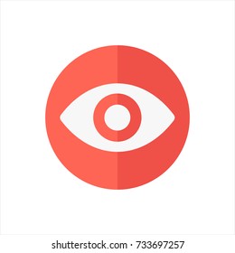 Eye icon in trendy flat style isolated on white background. Eye icon symbol for your web site design,Eye logo, app, UI. Vector illustration, Eye icon eps10. 