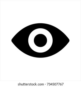 Eye icon in trendy flat style isolated on white background. Eye icon symbol for your web site design,Eye logo, app, UI. Vector illustration, Eye icon eps10.