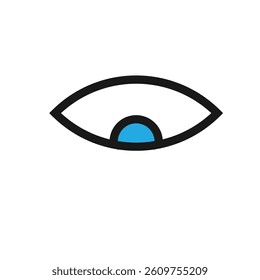 Eye icon in various styles for vision and visibility.