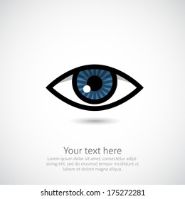 Eye icon in vector