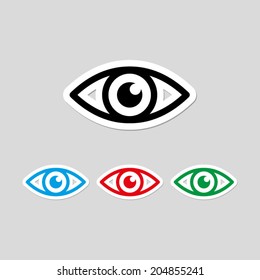 Eye icon - vector