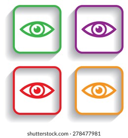 Eye icon - vector