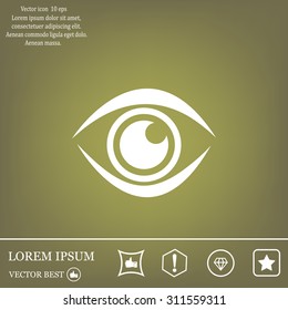 Eye icon - vector
