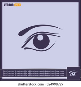 Eye icon. Vector