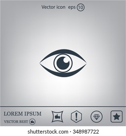 Eye icon - vector