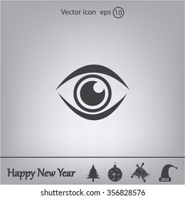 Eye icon - vector