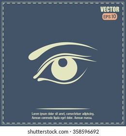 Eye icon. Vector