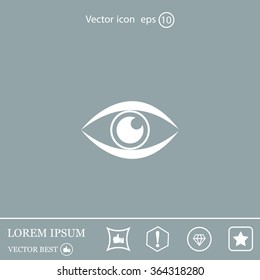 Eye icon - vector