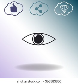 Eye icon. Vector.