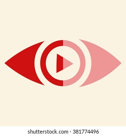 Eye icon - vector