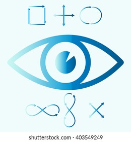 Eye icon ,vector 