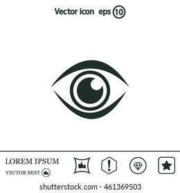 Eye icon - vector