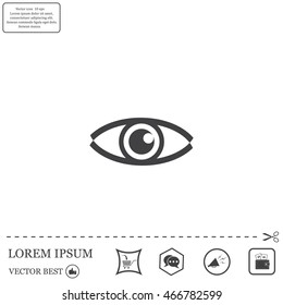 Eye icon. Vector