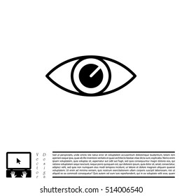 Eye icon - vector