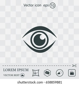 Eye icon - vector