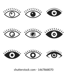 Eye Icon Vector art Illustration