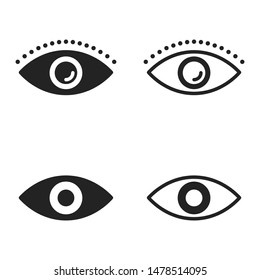 Eye Icon Vector art Illustration.