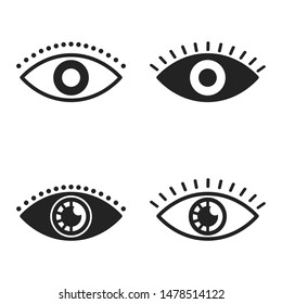 Eye Icon Vector art Illustration.