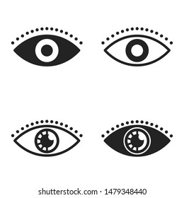 Eye Icon Vector art Illustration.